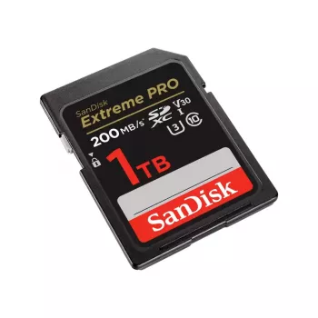 SDXC-Flash-Speicherkarte SANDISK Extreme PRO 1TB UHS-I U3 V30 Klasse 10, bis zu 200 MB/s Lesen, 140 MB/s Schreiben, stoßfest, schwarz