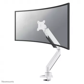 Neomounts NM-D775WHITEPLUS Monitorarm 10-49 Zoll - Gasfeder - Topfix - 180°-Anschlag