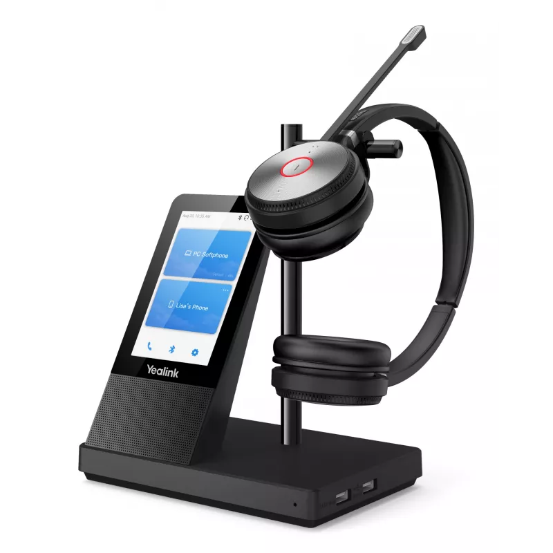 Yealink WH66 Dual UC-DECT Wireless Headset, Kabellos, Büro/Callcenter, 20 - 20000 Hz, 127 g, Headset, Schwarz