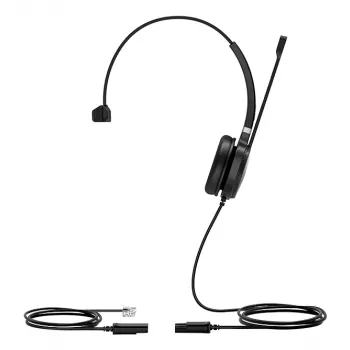 Yealink YHS36 Headset Kabelgebunden Kopfband Office/Call Center Schwarz, Silber