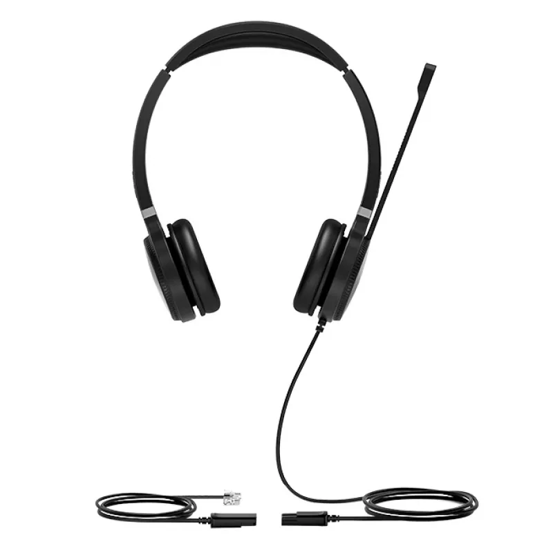 Yealink YHS36 Headset Kabelgebunden Head-Band Büro/Callcenter Schwarz, Silber