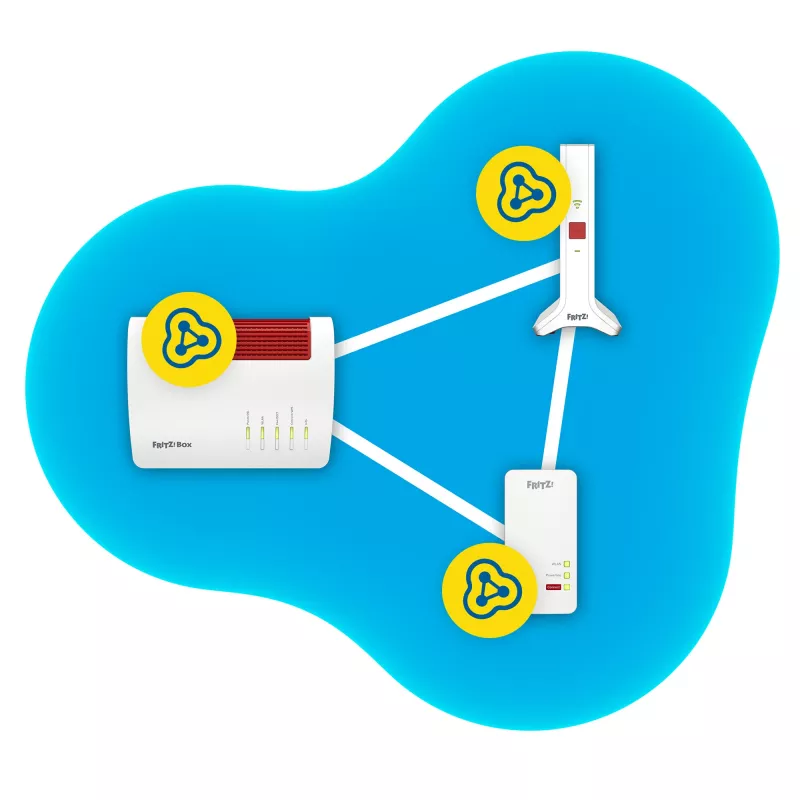 Repeater 3000 AX Netzwerk-Repeater 2400 Mbit/s Weiß