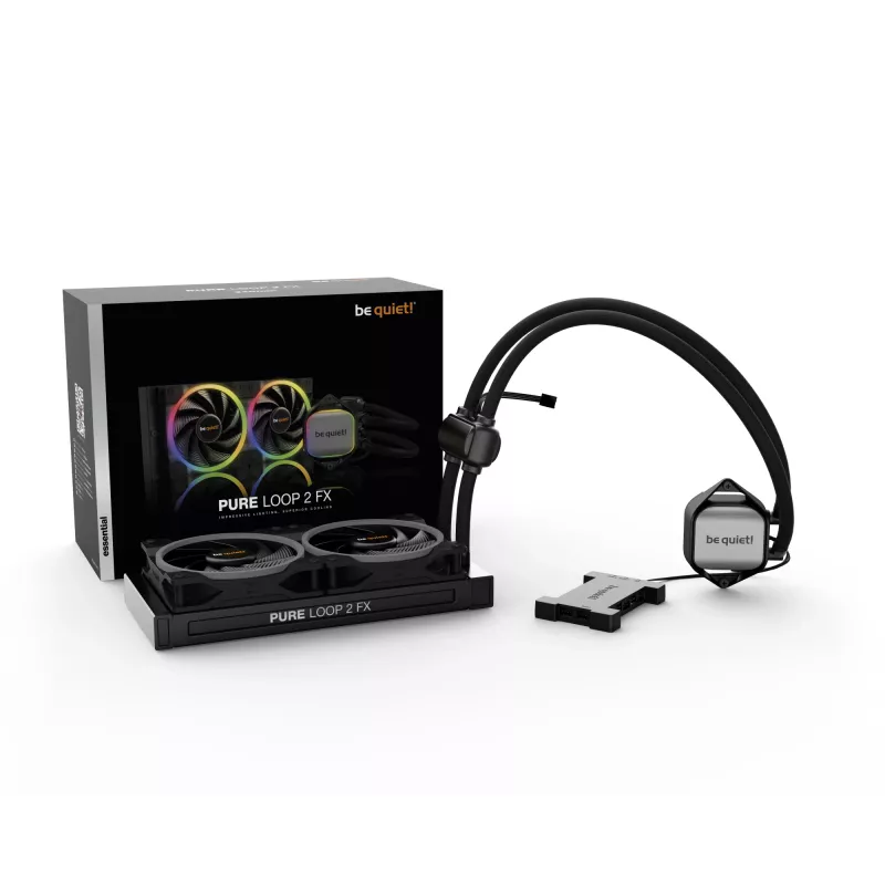 be quiet Pure Loop 2 FX 240mm Prozessor All-in-One-Flüssigkeitskühler 12 cm Schwarz 1 Stk.