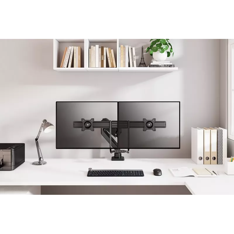 Neomounts DS75-450BL2 Monitorhalterung 17-32 Zoll - Gasfeder - Tischbefestigung - 180°-Stopp