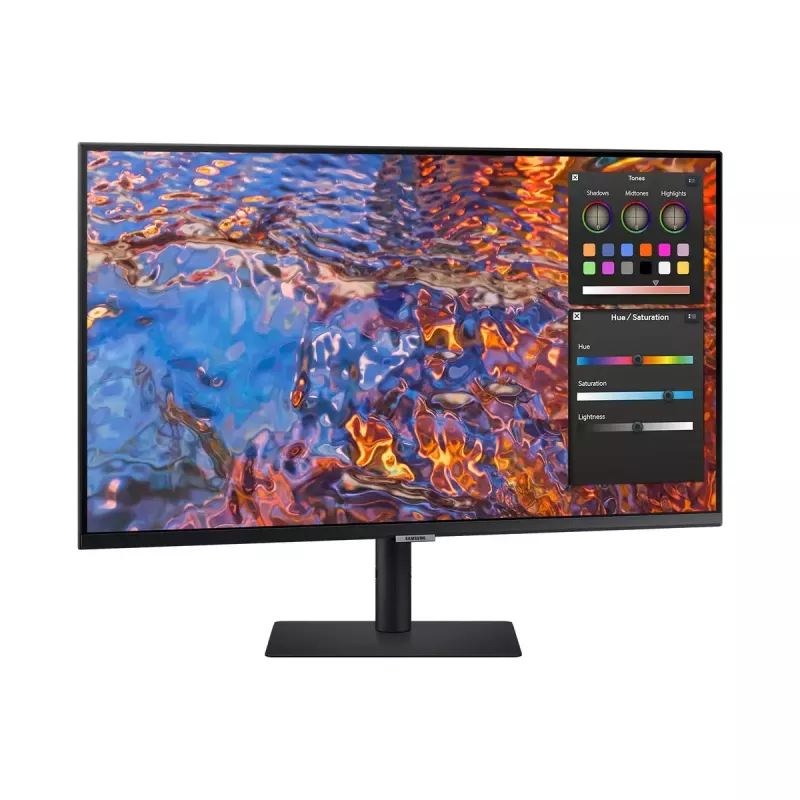 Monitor Samsung S80PB 32 Zoll 4K Ultra HD LED IPS 3840 x 2160, 5 ms, 178° Blickwinkel, USB-Hub, VESA, höhenverstellbar