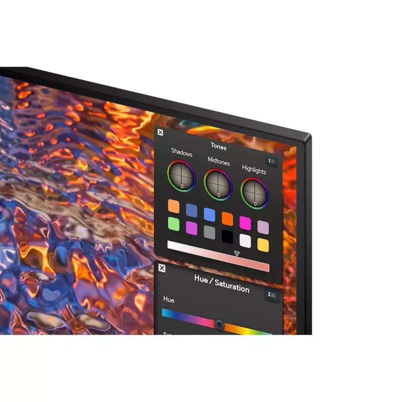 Monitor Samsung S80PB 32 Zoll 4K Ultra HD LED IPS 3840 x 2160, 5 ms, 178° Blickwinkel, USB-Hub, VESA, höhenverstellbar