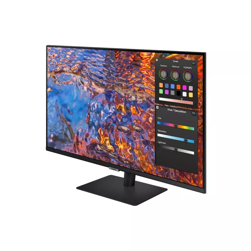 Monitor Samsung S80PB 32 Zoll 4K Ultra HD LED IPS 3840 x 2160, 5 ms, 178° Blickwinkel, USB-Hub, VESA, höhenverstellbar