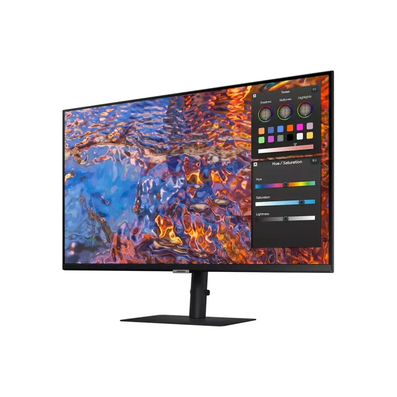 Monitor Samsung S80PB 32 Zoll 4K Ultra HD LED IPS 3840 x 2160, 5 ms, 178° Blickwinkel, USB-Hub, VESA, höhenverstellbar