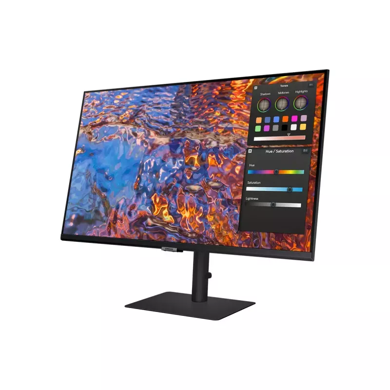 Monitor Samsung S80PB 32 Zoll 4K Ultra HD LED IPS 3840 x 2160, 5 ms, 178° Blickwinkel, USB-Hub, VESA, höhenverstellbar