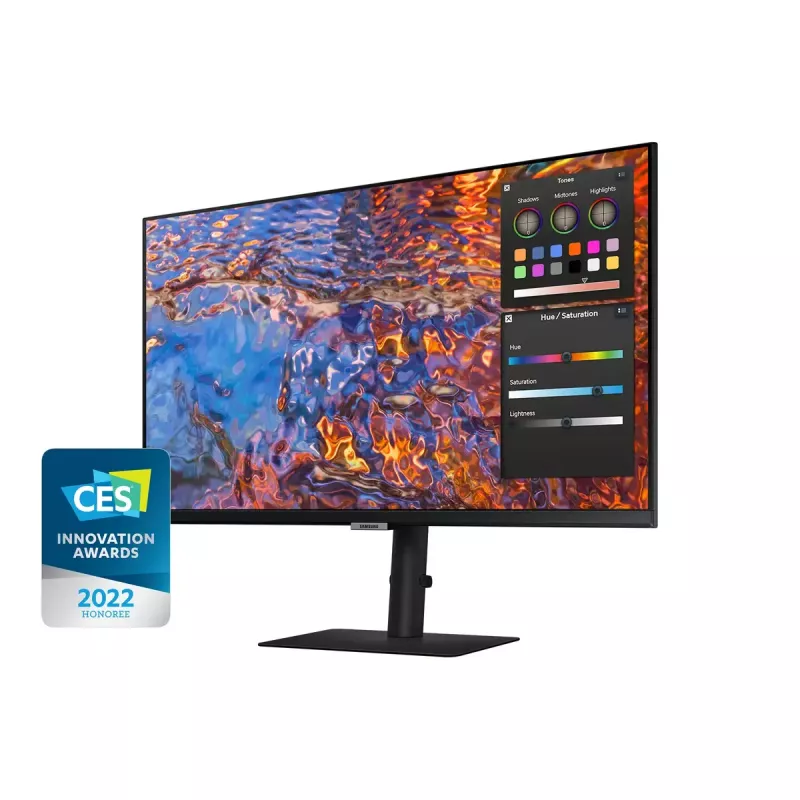 Monitor Samsung S80PB 32 Zoll 4K Ultra HD LED IPS 3840 x 2160, 5 ms, 178° Blickwinkel, USB-Hub, VESA, höhenverstellbar