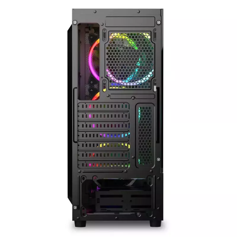 PC-Gehäuse Sharkoon RGB Wave Desktop Schwarz