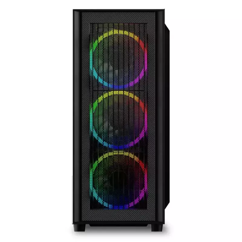 PC-Gehäuse Sharkoon RGB Wave Desktop Schwarz