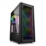 PC-Gehäuse Sharkoon RGB Wave Desktop Schwarz
