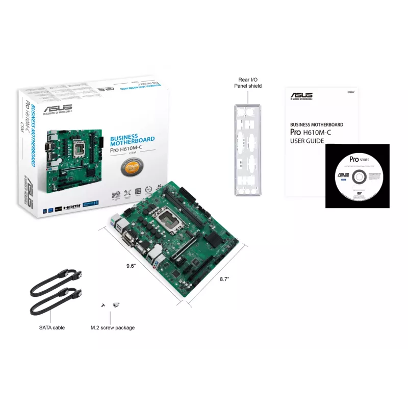 Motherboard ASUS Pro H610M-C-CSM Intel H610 LGA 1700 micro ATX
