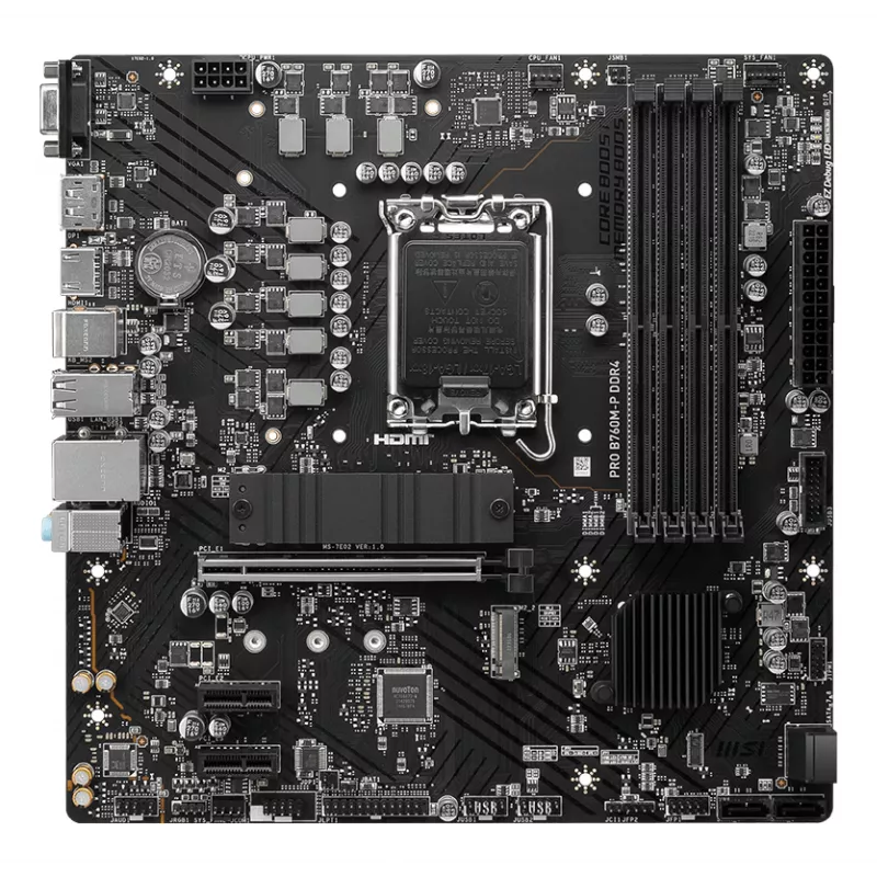 MSI PRO B760M-P DDR4 Motherboard Intel B760 LGA 1700 micro ATX