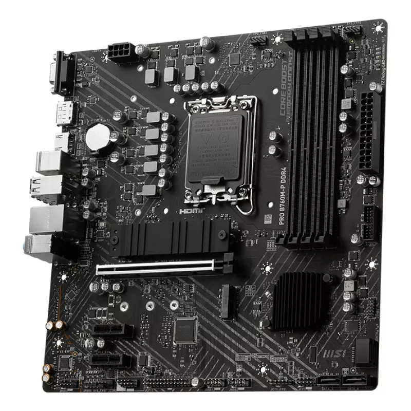 MSI PRO B760M-P DDR4 Motherboard Intel B760 LGA 1700 micro ATX
