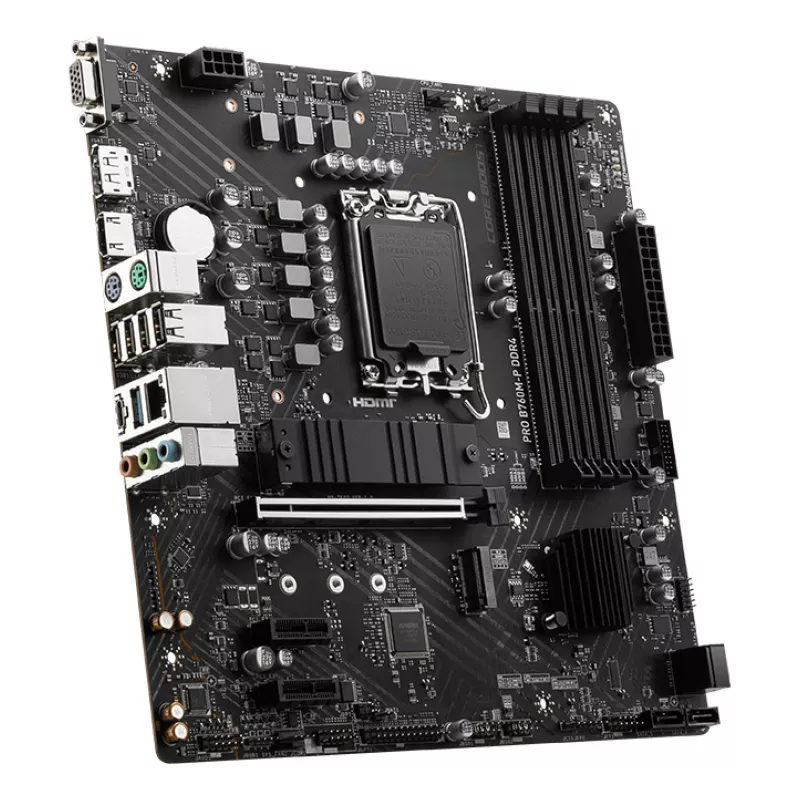 MSI PRO B760M-P DDR4 Motherboard Intel B760 LGA 1700 micro ATX
