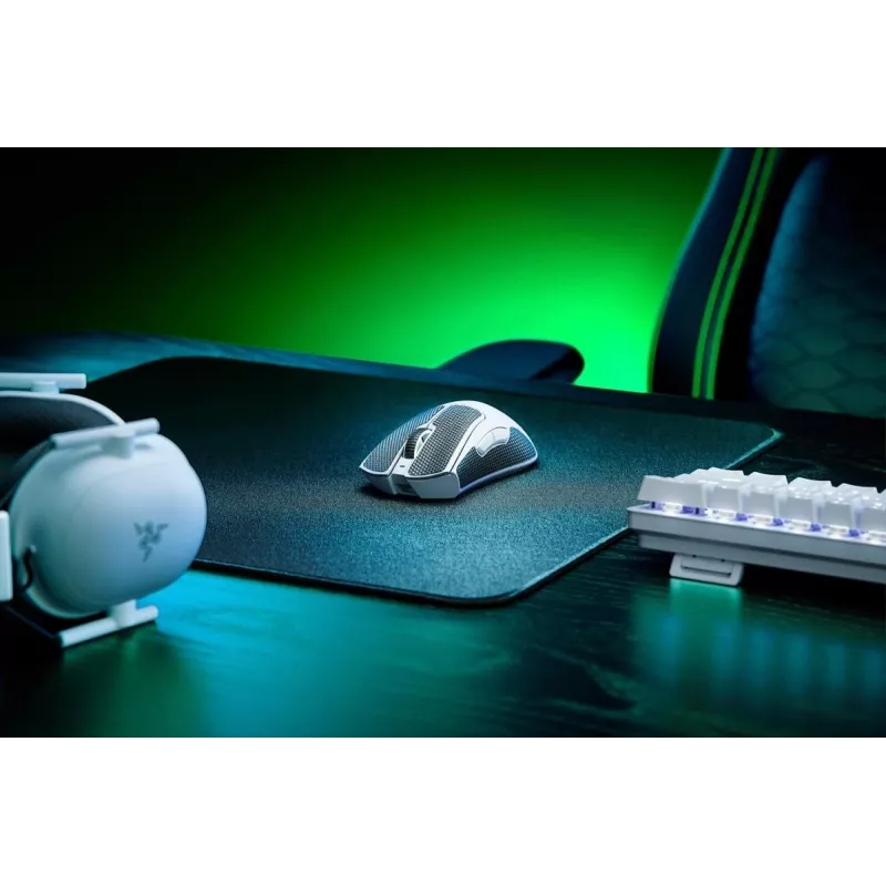 RAZER Deathadder V3 Pro Ergonomische kabellose/kabelgebundene Gaming-Maus Weiß