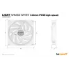 be quiet Light Wings White | 140mm PWM high-speed Triple-Pack Computergehäuse-Lüfter 14 cm 3 Stück