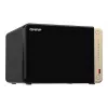 QNAP TS-664 NAS Tower Intel® Celeron® N5095 8 GB DDR4 0 TB QNAP QTS Schwarz, Bronze