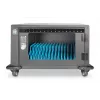 DIGITUS Ladeschrank, 16 Ladefächer, 35,6 cm (14 Zoll), schwarz 384 x 550 x 375 mm, elektr. Schloss, inkl. USB, Lüfter