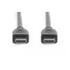 DIGITUS HDMI Ultra High Speed Verbindungskabel, Typ A M/M, 3 m mit Ethernet, UHD 8K 60p, Schwarz