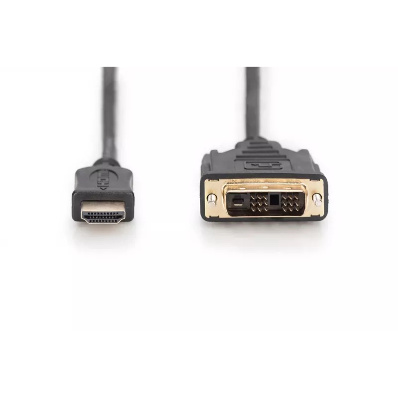 DIGITUS HDMI-Adapterkabel, Typ A-DVI(18+1) M/M, 3m Full HD schwarz