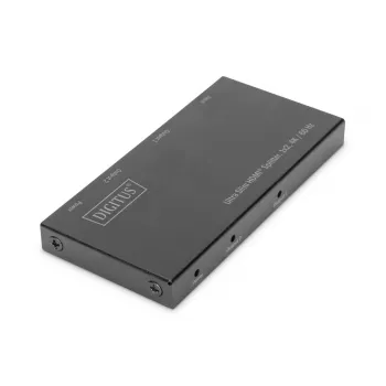 DIGITUS Ultra schlank HDMI Splitter, 1x2, 4K/60Hz HDR, HDCP 2.2, 18 Gbps, Micro-USB-Stromversorgung