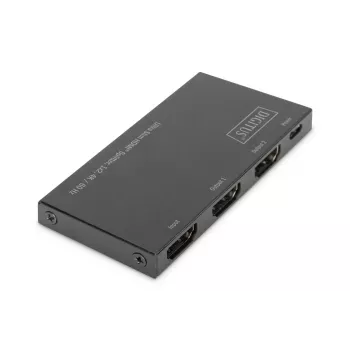DIGITUS Ultra schlank HDMI Splitter, 1x2, 4K/60Hz HDR, HDCP 2.2, 18 Gbps, Micro-USB-Stromversorgung