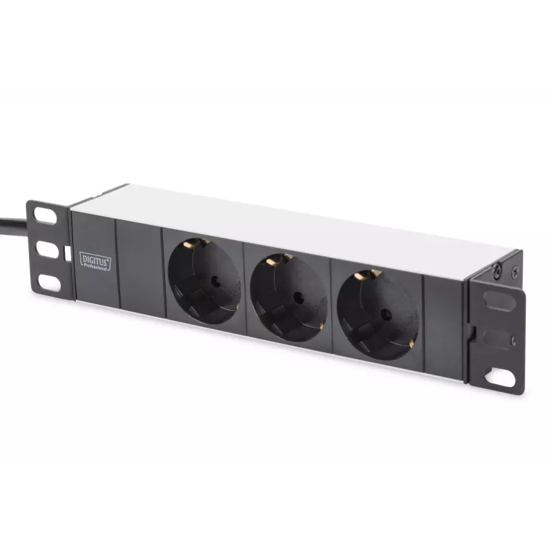 DIGITUS 10in Netzwerk-Bundle – 6U Schrank, graues Regal, PDU, 8-Port Switch, CAT6 Patchpanel