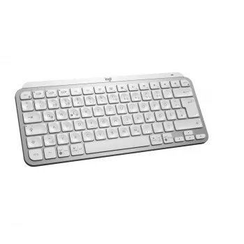 LOGITECH Minimalist Wireless Illuminated Tastatur - MX KEYS MINI - Pale Gray - Qwertz Deutsch