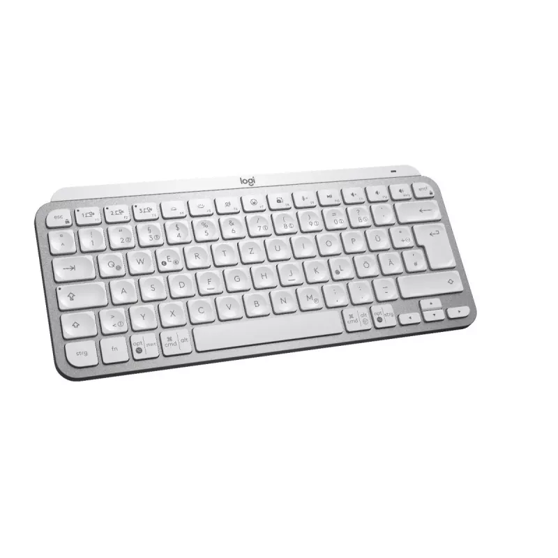 LOGITECH Minimalist Wireless Illuminated Tastatur - MX KEYS MINI - Pale Gray - Qwertz Deutsch