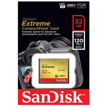 WESTERN DIGITAL SanDisk Extreme Compact Flash 120 MB/s 32 GB
