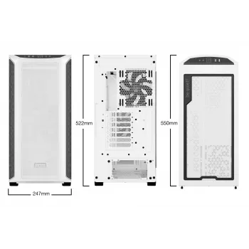PC-Gehäuse be quiet! Shadow Base 800 DX Weiß Midi Tower