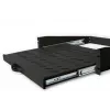 DIGITUS 2U ausziehbare Ablage für Schränke ab 450 mm Tiefe 88x483x352 mm, bis 30 kg, schwarz (RAL 9005)