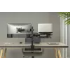 DIGITUS Monitorarm mit Notebook-Halterung 17-32 Zoll, 9 kg max. – Tischklemme oder Tülldurchführung