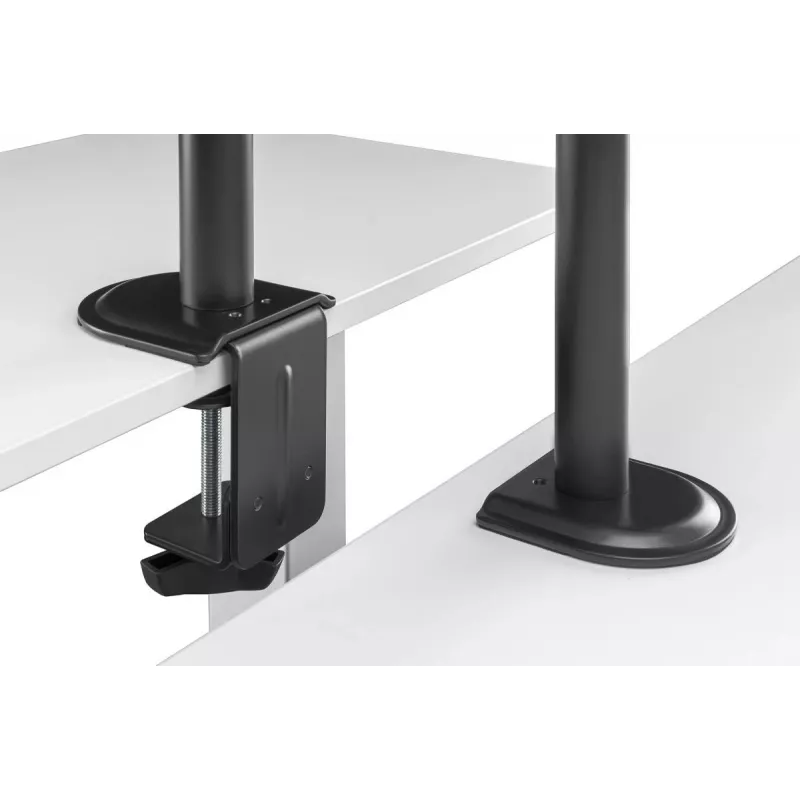 DIGITUS Monitorarm mit Notebook-Halterung 17-32 Zoll, 9 kg max. – Tischklemme oder Tülldurchführung