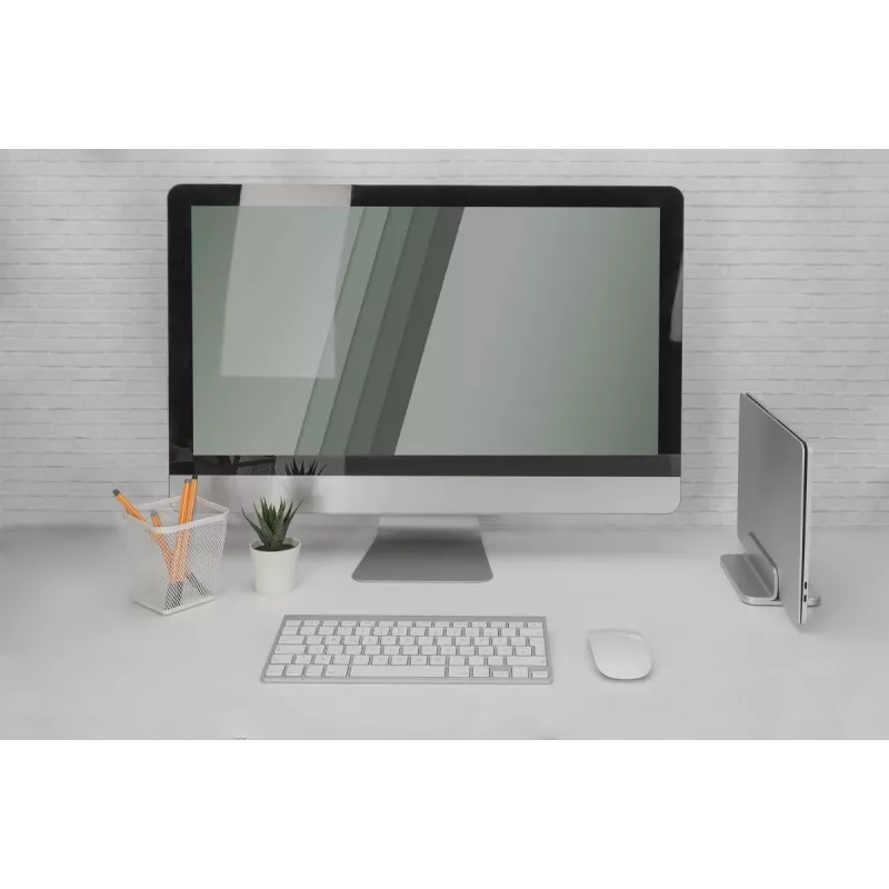 DIGITUS Vertical Notebook Stand, Aluminium silber