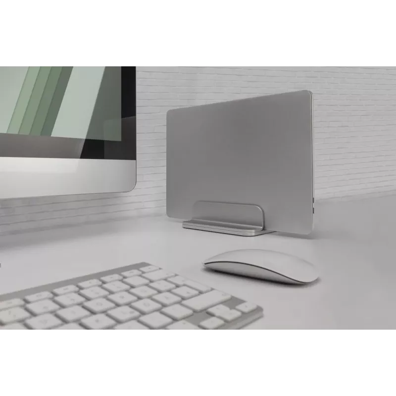 DIGITUS Vertical Notebook Stand, Aluminium silber