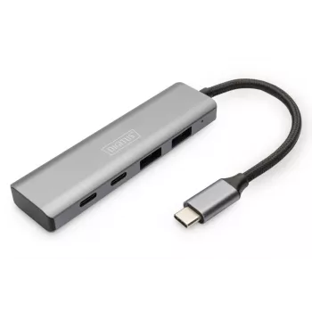 DIGITUS USB-C 4-Port-HUB 2x USB-A + 2x USB-C Gen2
