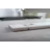 CHERRY KW 9100 schlank FOR MAC Tastatur Universal USB + Bluetooth QWERTZ Deutsch Silber