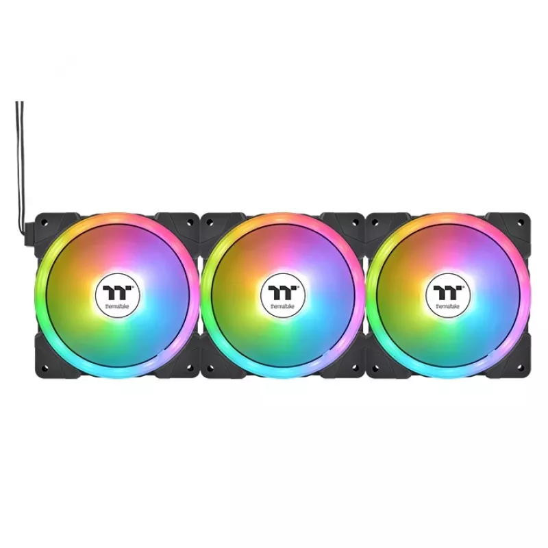 THERMALTAKE PC-Lüfter – SWAFAN EX14 ARGB Sync TT Premium Edition – 14 cm – Schwarz – 3er-Pack