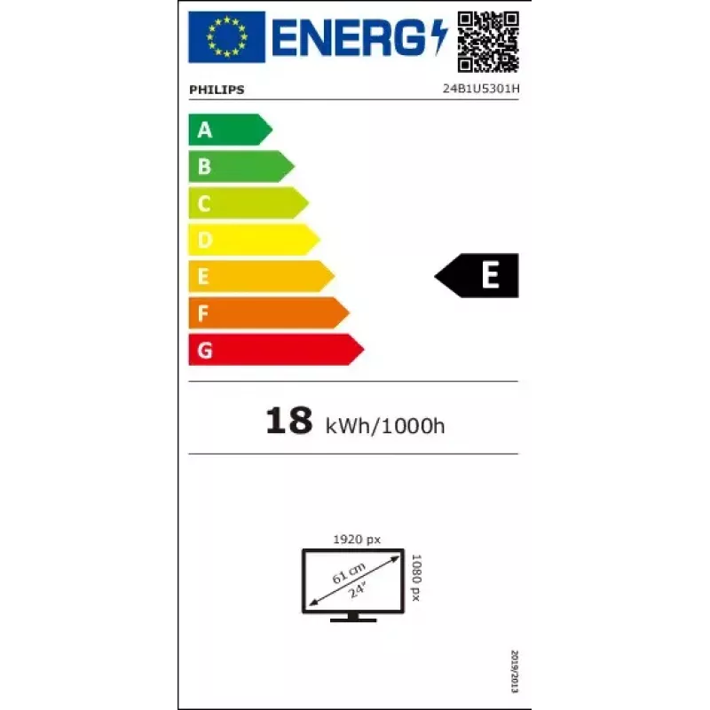 Philips 5000 series 24B1U5301H/00 Computer Monitor 60,5 cm (23,8 Zoll) 1920 x 1080 Pixel Full HD LCD Schwarz
