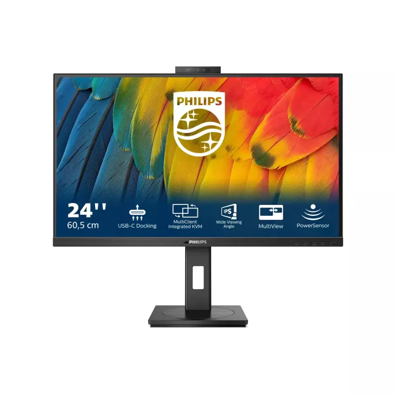 Philips 5000 series 24B1U5301H/00 Computer Monitor 60,5 cm (23,8 Zoll) 1920 x 1080 Pixel Full HD LCD Schwarz