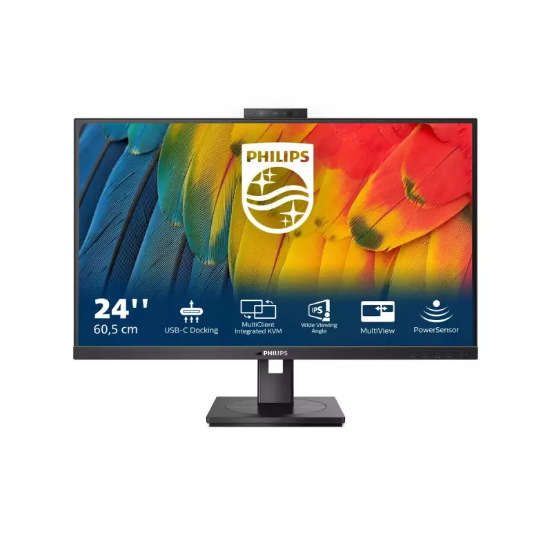 Philips 5000 series 24B1U5301H/00 Computer Monitor 60,5 cm (23,8 Zoll) 1920 x 1080 Pixel Full HD LCD Schwarz
