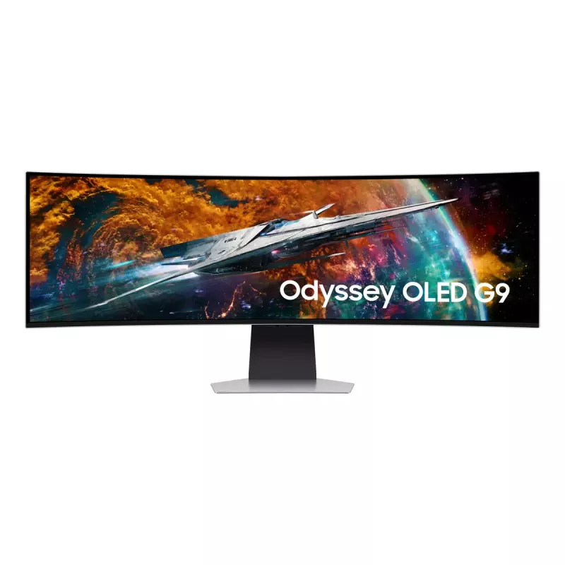 Samsung G95SC Computermonitor 124,5 cm (49 Zoll) 5120 x 1440 Dual QHD OLED Silber