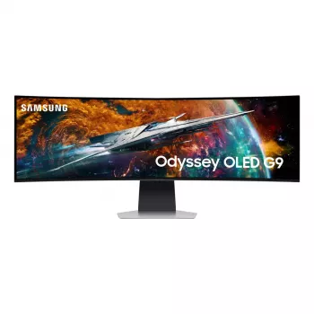 Samsung G95SC Computermonitor 124,5 cm (49 Zoll) 5120 x 1440 Dual QHD OLED Silber