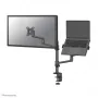 Neomounts DS20-425BL2 Monitorarm mit Laptop-Halterung 17-27 Zoll – platzsparend