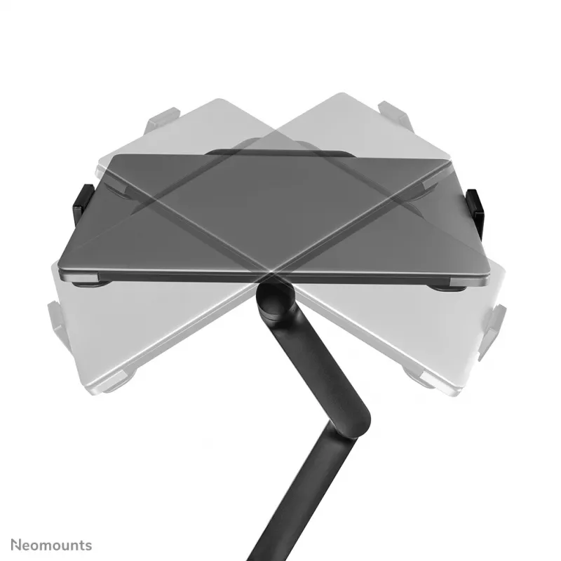 Neomounts DS20-425BL2 Monitorarm mit Laptop-Halterung 17-27 Zoll – platzsparend