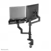 Neomounts DS20-425BL2 Monitorarm mit Laptop-Halterung 17-27 Zoll – platzsparend